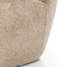 Close up of Four Hands Amelie Chair in Beige Shearling on a white background at Addison West