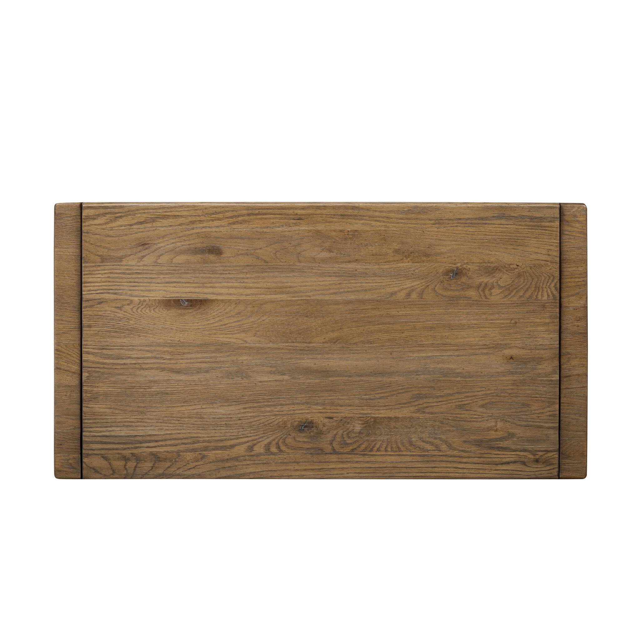 Top of Four Hands Arizona Trunk in Weathered Oak on a white background at Addison West