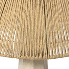 Close up of Four Hands Astra Table Lamp in Cream Italian Marble on a white background at Addison West