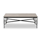 Four Hands Babylon Coffee Table in Lunar Marble on a white background at Addison West