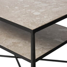 Close up of Four Hands Babylon Nightstand in Hammered Gunmetal on a white background at Addison West