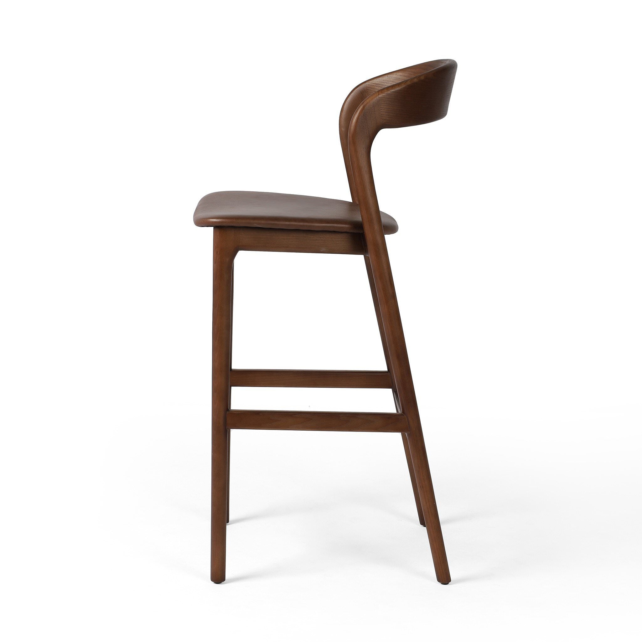 Four Hands Bar Stool in Sonoma Coco on a white background at Addison West