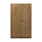 Four Hands Bedford Cabinet in Warm Natural Oak Veneer on a white background at Addison West