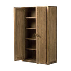 Four Hands Bedford Cabinet in Warm Natural Oak Veneer on a white background at Addison West