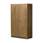 Four Hands Bedford Cabinet in Warm Natural Oak Veneer on a white background at Addison West