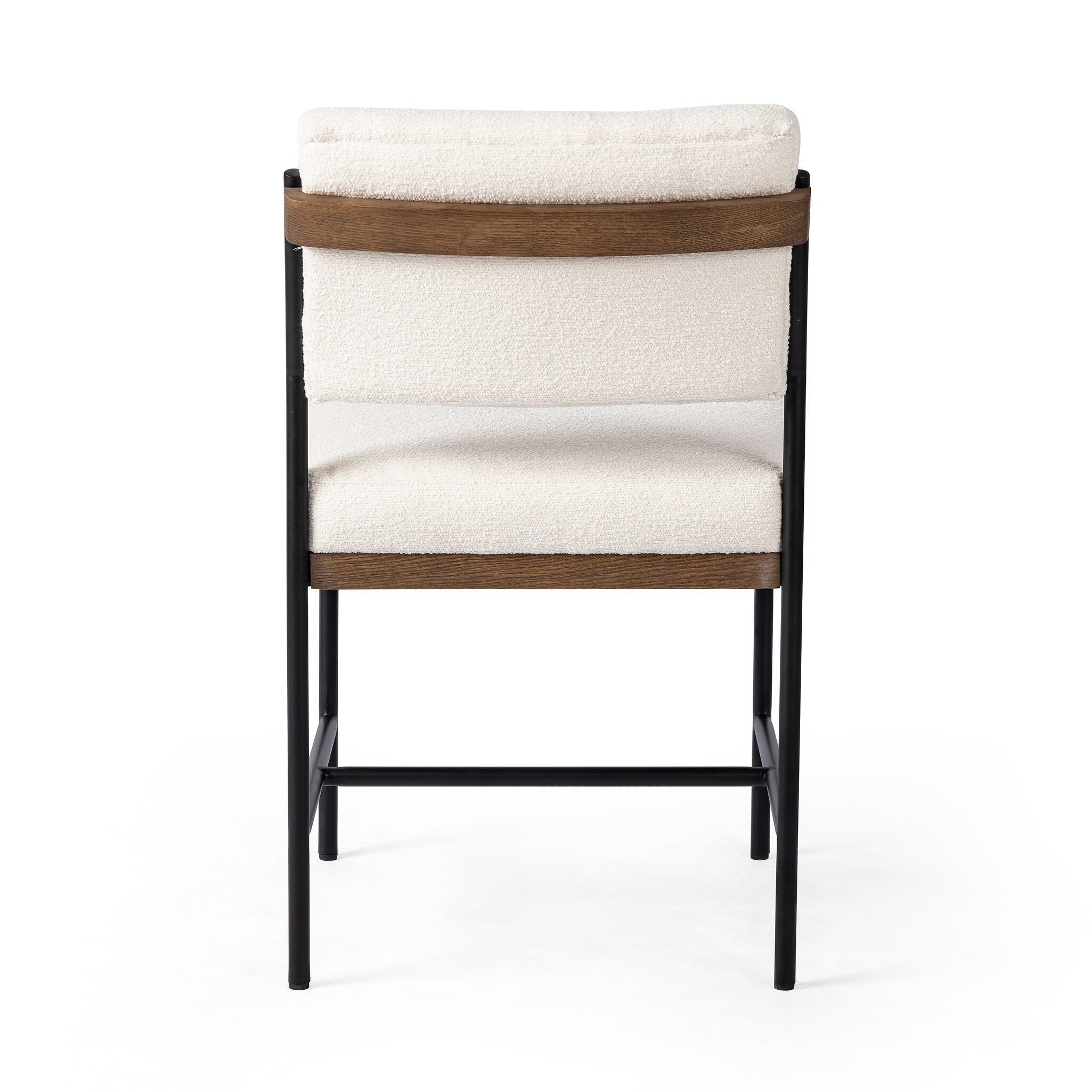Four Hands Benton Dining Chair in Fayette Cloud on white background at Addison West.
