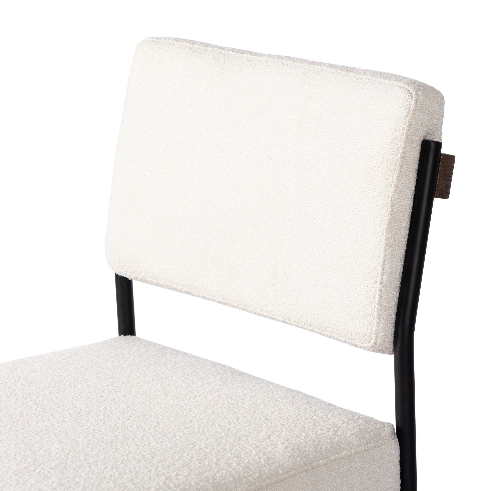 Four Hands Benton Dining Chair in Fayette Cloud on white background at Addison West.