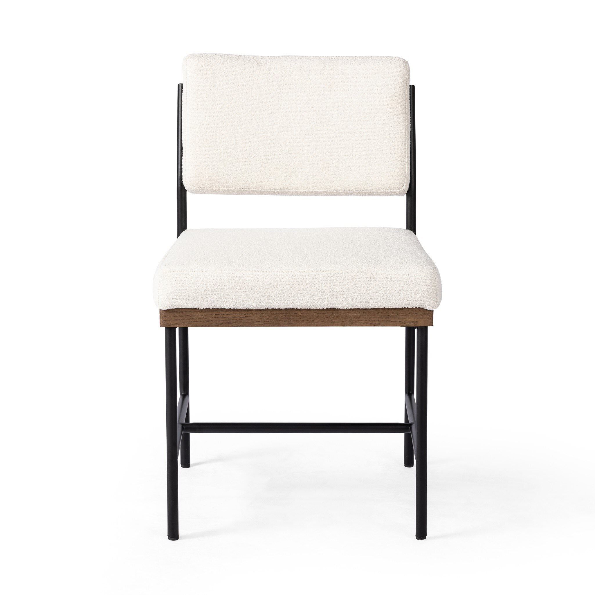 Four Hands Benton Dining Chair in Fayette Cloud on white background at Addison West.