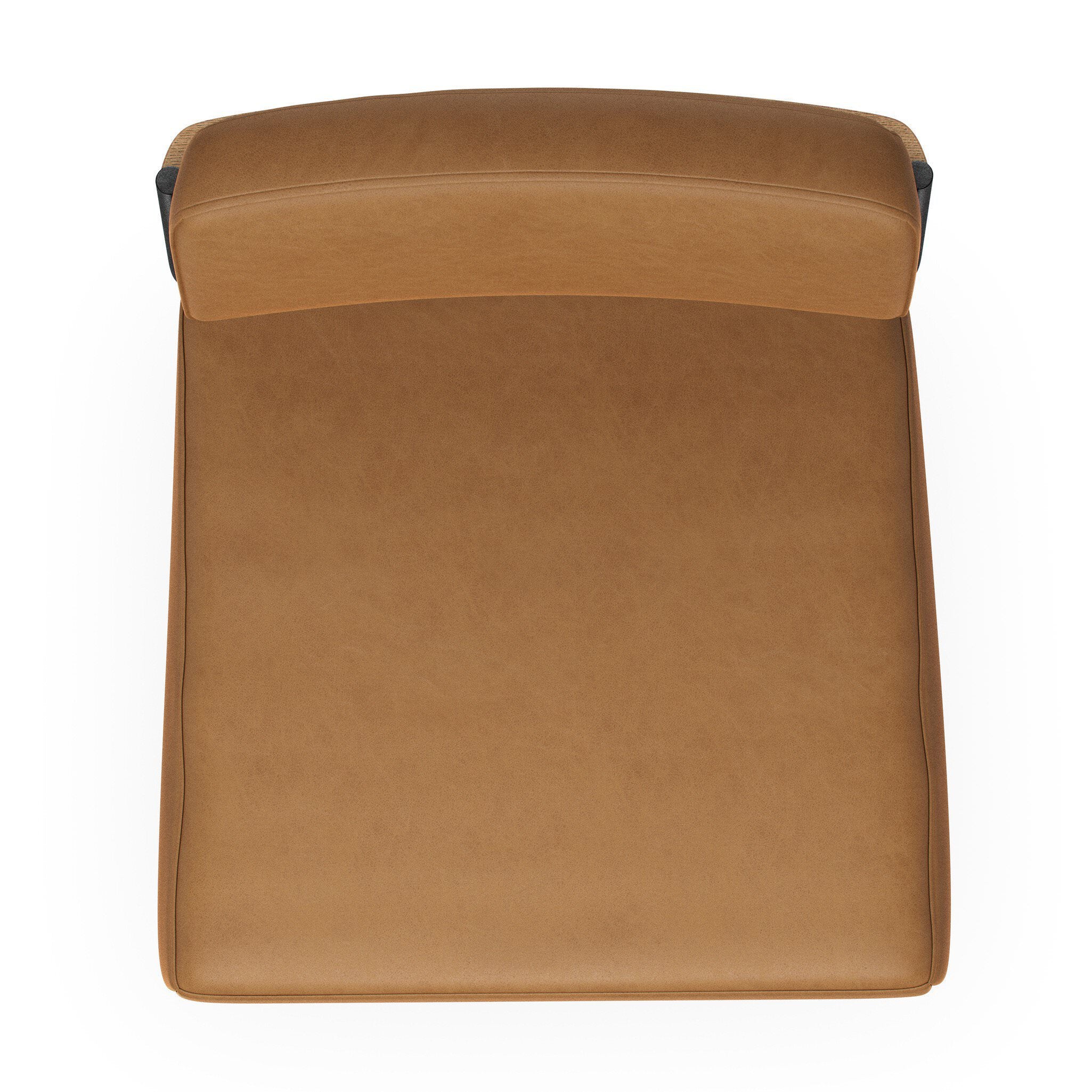 Four Hands Benton Dining Chair in Maestro Camel on white background at Addison West.