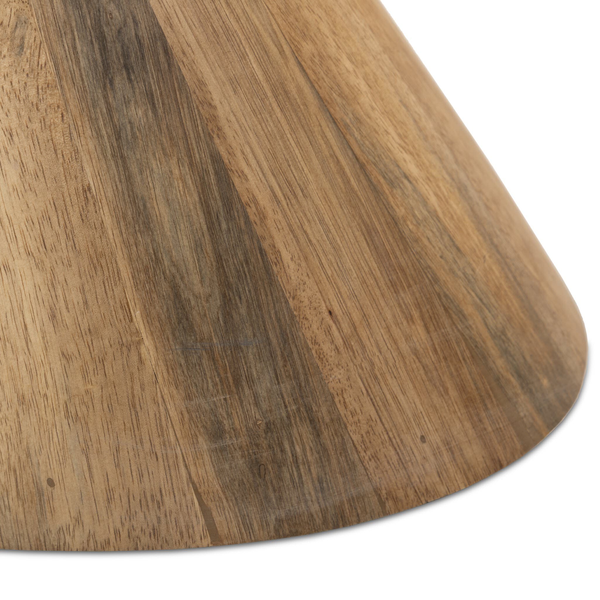 Four Hands Bibianna Oval Dining Table in Smoked Honey on white background at Addison West.