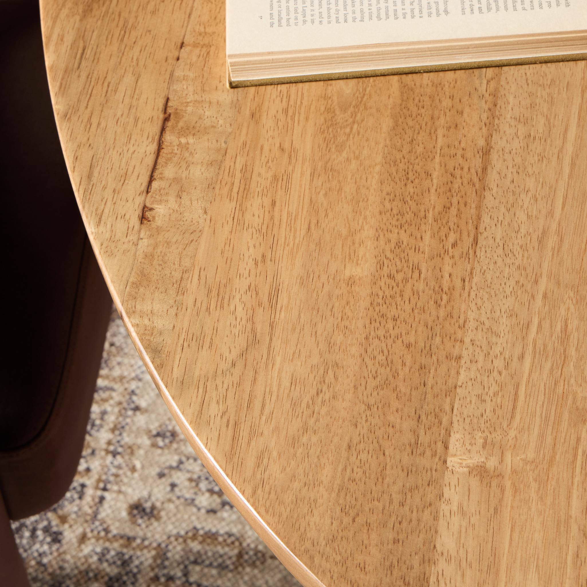 Four Hands Bibianna Oval Dining Table in Smoked Honey in dining room at Addison West.