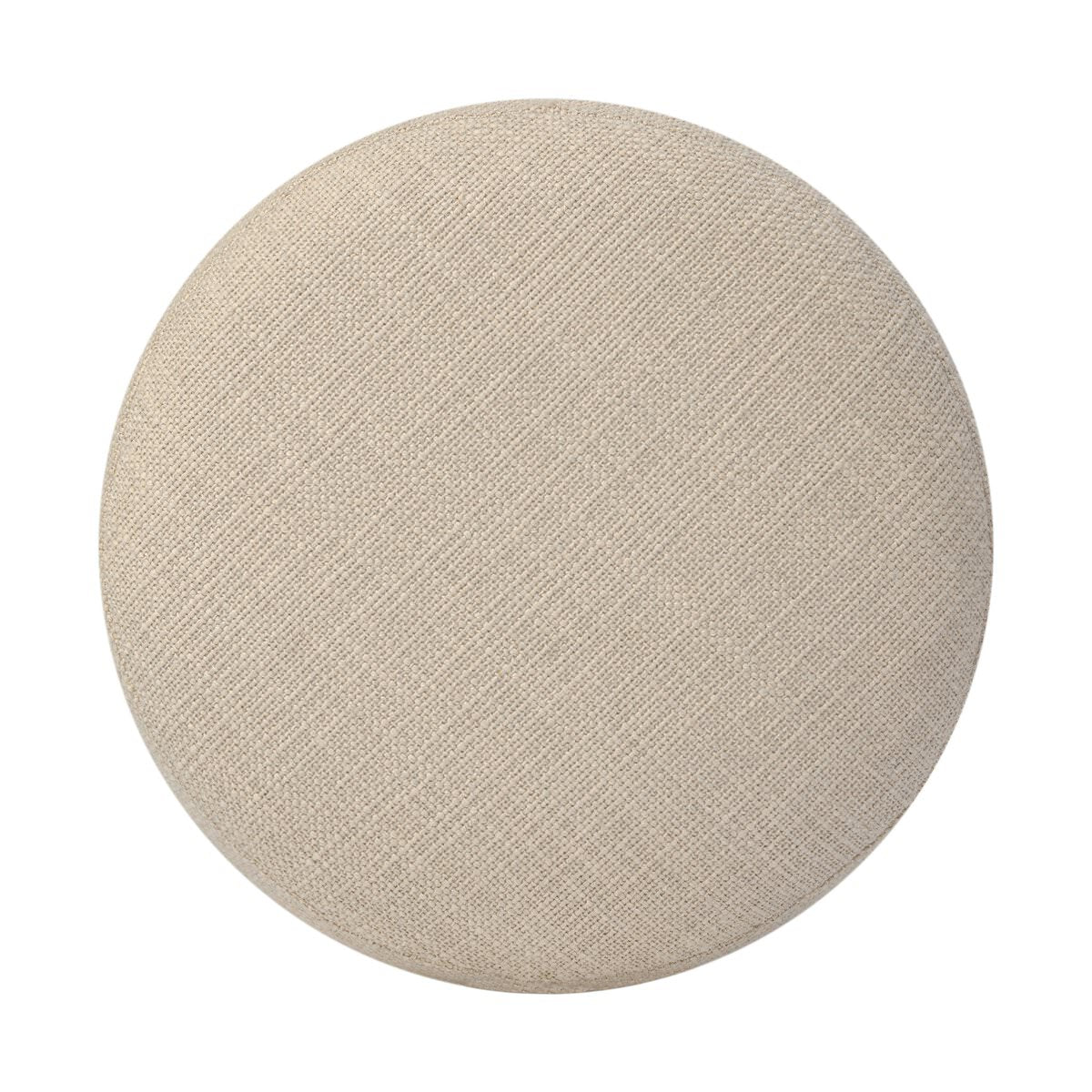 Top of Four Hands Bilbury Ottoman in Saxon Sand on a white background at Addison West