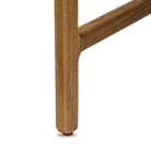 Close up of Four Hands Bloomfield Desk in Resawn Worn Oak on a white background at Addison West