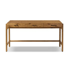 Four Hands Bloomfield Desk in Resawn Worn Oak on a white background at Addison West