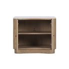 Four Hands Boa Nightstand in Cream Marble on a white background at Addison West