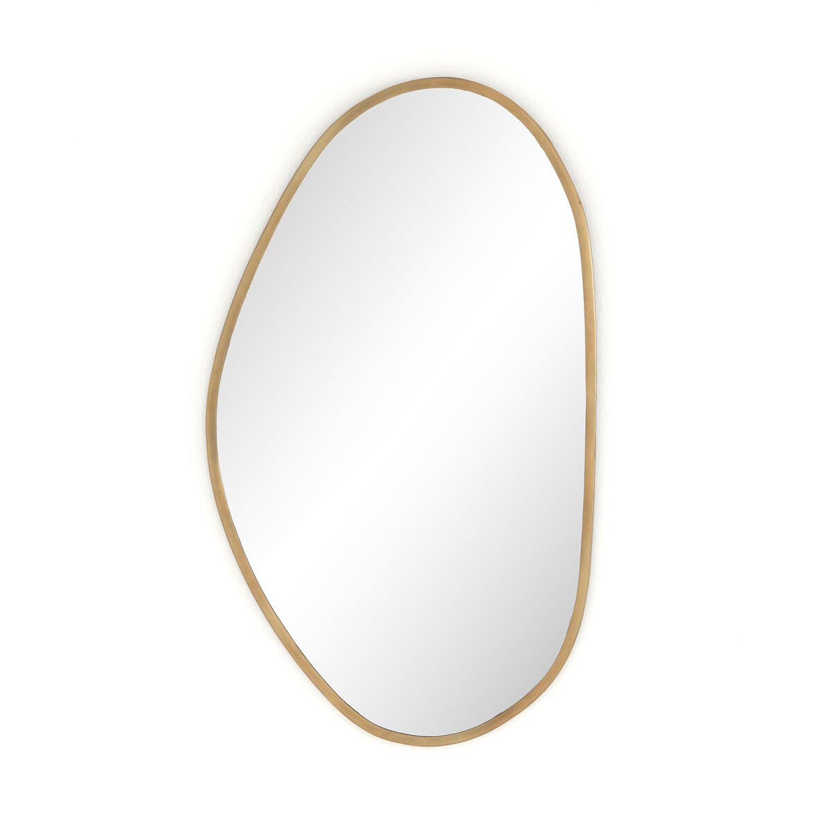 Four Hands Brinley Mirror in Antique Brass on a white background at Addison West