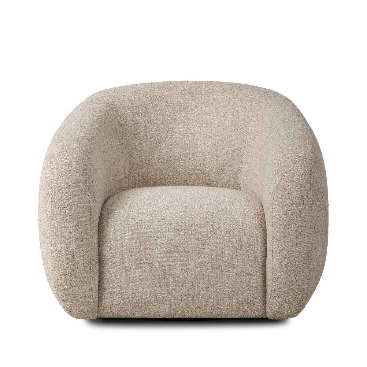 Four Hands Channing Swivel Chair in Yuma Cream on a white background at Addison West