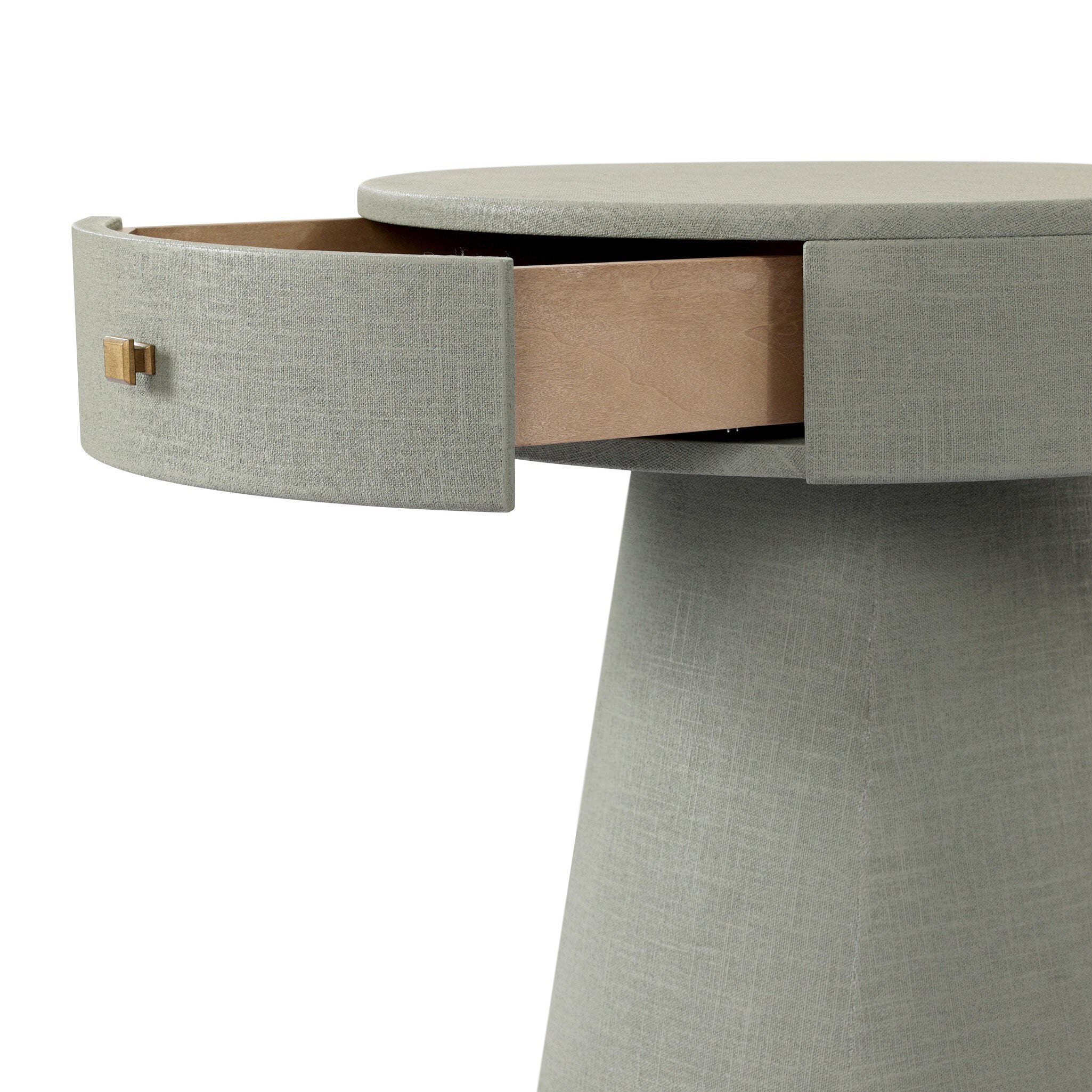 Four Hands Chiro Nightstand in Laurel Sage on white background at Addison West.