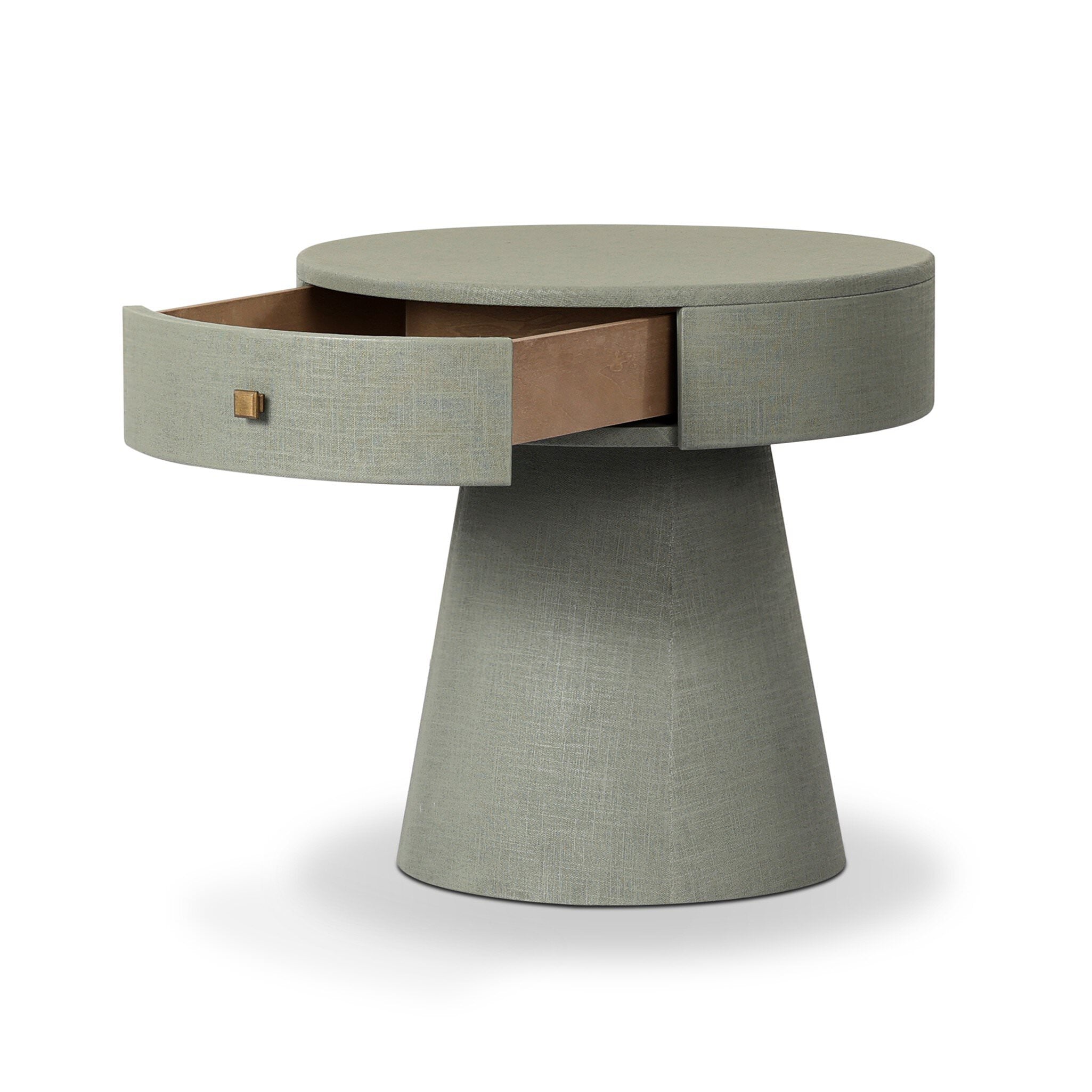 Four Hands Chiro Nightstand in Laurel Sage on white background at Addison West.