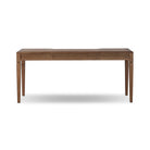 Four Hands Claude Desk in Tan Oak Veneer on a white background at Addison West