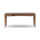 Four Hands Claude Desk in Tan Oak Veneer on a white background at Addison West