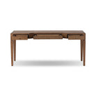 Four Hands Claude Desk in Tan Oak Veneer on a white background at Addison West