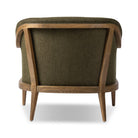 Back of Four Hands Colston Chair in Sutton Olive on a white background at Addison West
