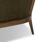 Close up of Four Hands Colston Chair in Sutton Olive on a white background at Addison West