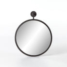Four Hands Cru Large Mirror in Aged Bronze on a white background at Addison West