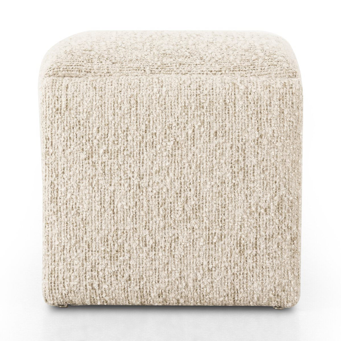 Side of Four Hands Daniel Ottoman in Ivan Sand on a white background at Addison West