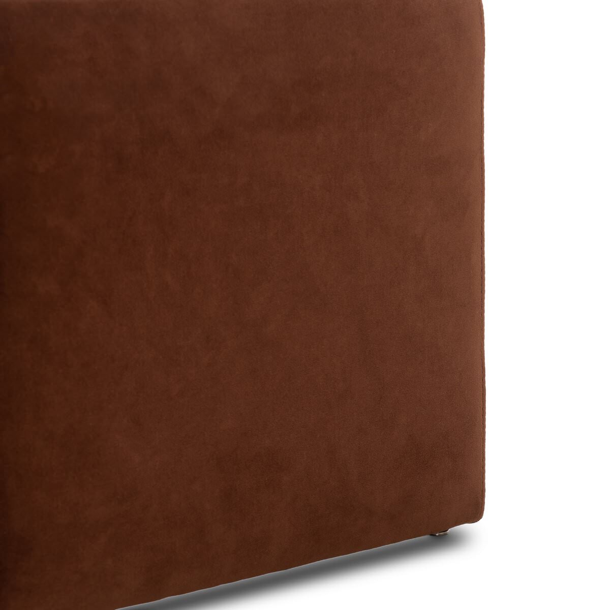 Close up of Four Hands Daniel Ottoman in Surrey Auburn on a white background at Addison West