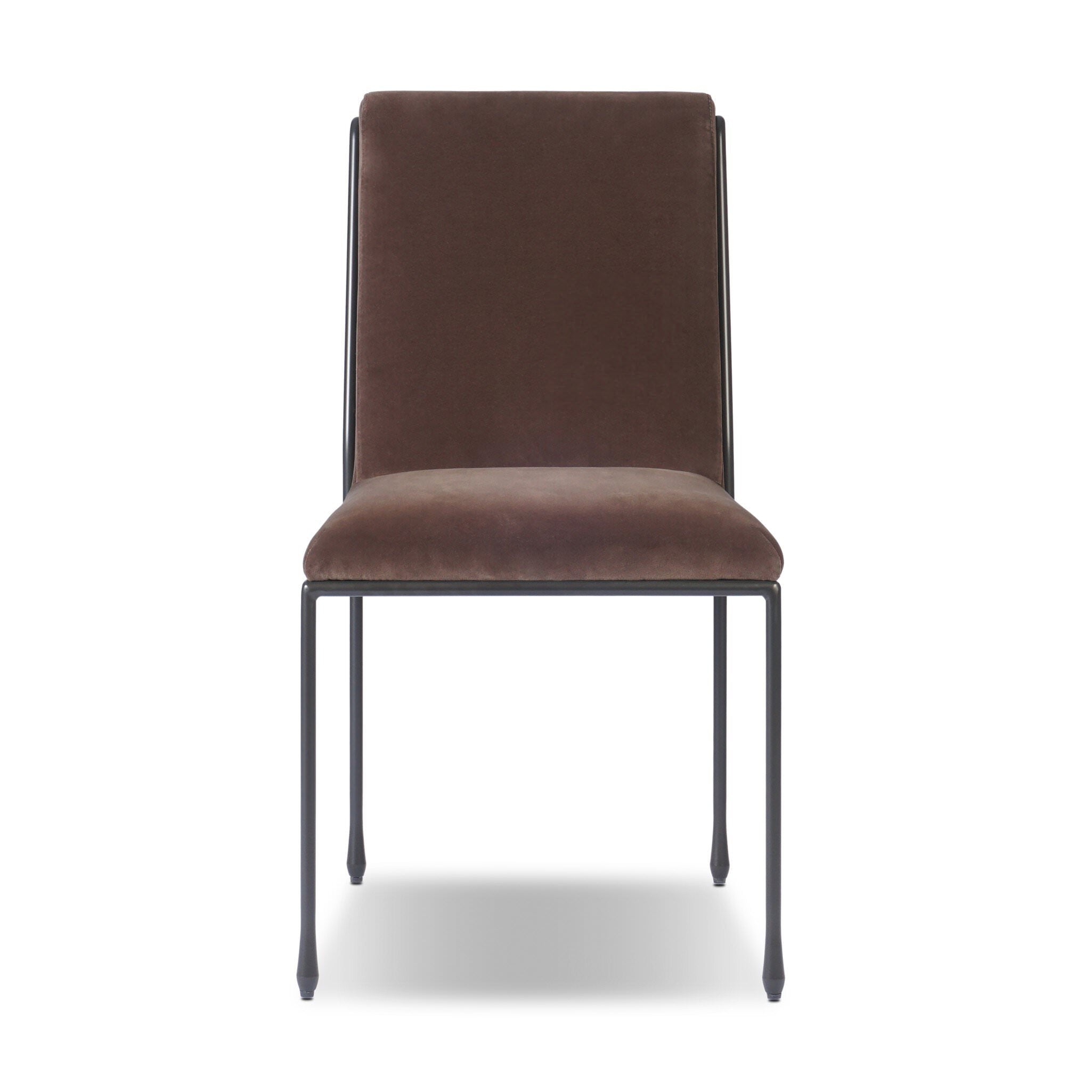 Four Hands Decker Dining Chair in Surrey Mink on white background at Addison West.