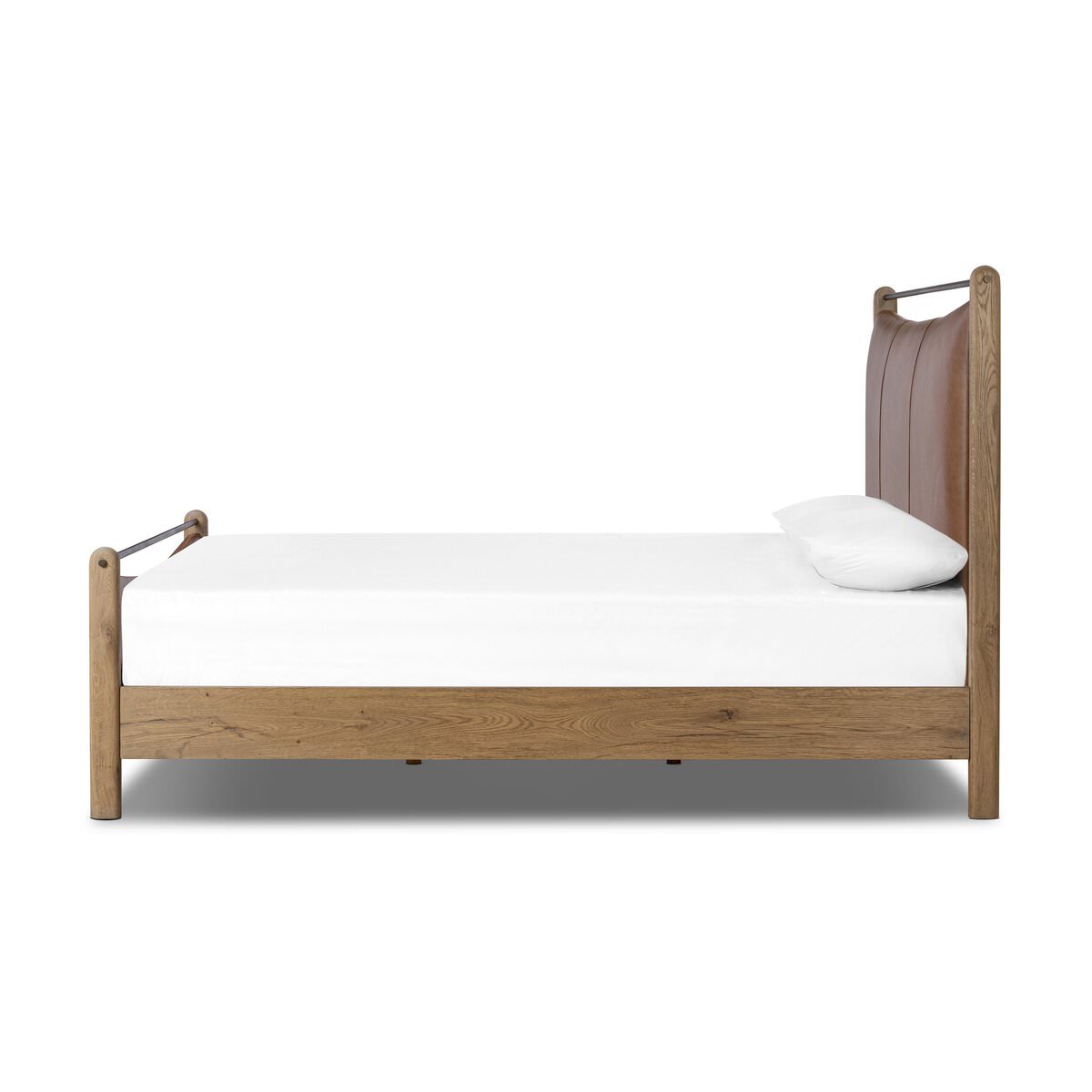 Four Hands Dina Bed in Sonoma Chestnut, Queen on a white background at Addison West