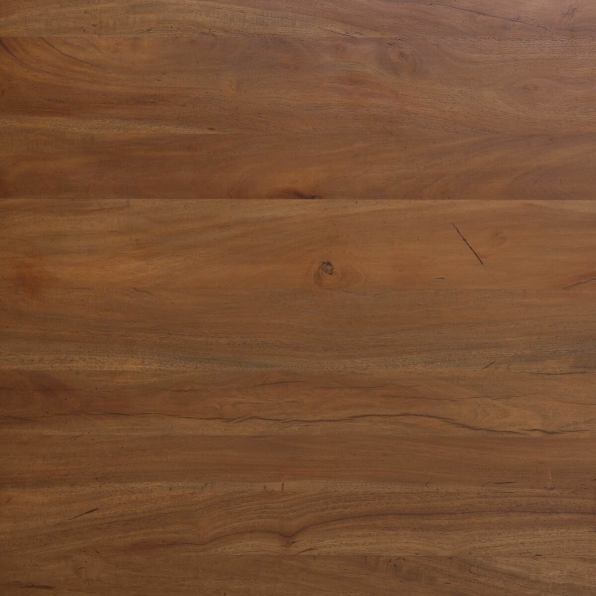 Close up of Four Hands Duncan Storage Coffee Table in Reclaimed Fruitwood