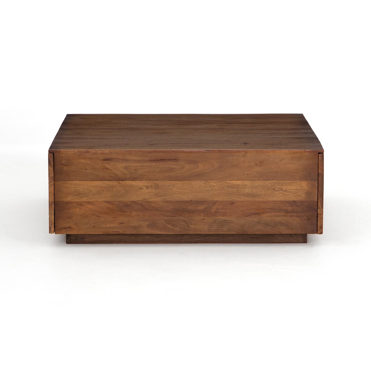 Side of Four Hands Duncan Storage Coffee Table in Reclaimed Fruitwood on a white background