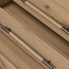 Close up of Four Hands Eden Nightstand in Aged Smoked Oak Veneer  at Addison West