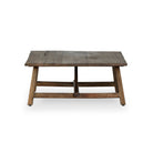 Side of Four Hands Elio Coffee Table Small in Burnt Bleached Oak on a white background at Addison West