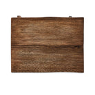 Top of Four Hands Elio End Table in Burnt Bleached Oak on a white background at Addison West