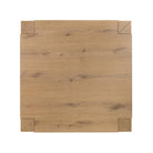 Top of Four Hands Emmer Coffee Table in Aged Smoked Oak on a white background  at Addison West