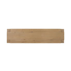 Top of Four Hands Emmer Console Table in Aged Smoked Oak on a white background at Addison West