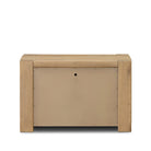 Back of Four Hands Emmer Nightstand in Aged Smoked Oak on a white background at Addison West