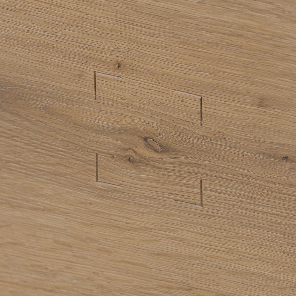 Close up of Four Hands Emmer Nightstand in Aged Smoked Oak  at Addison West