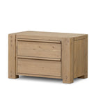 Four Hands Emmer Nightstand in Aged Smoked Oak on a white background at Addison West