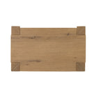 Top of Four Hands Emmer Nightstand in Aged Smoked Oak on a white background at Addison West
