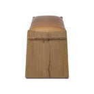 Side of Four Hands Eros Accent Bench in Conroe Drift on a white background at Addison West