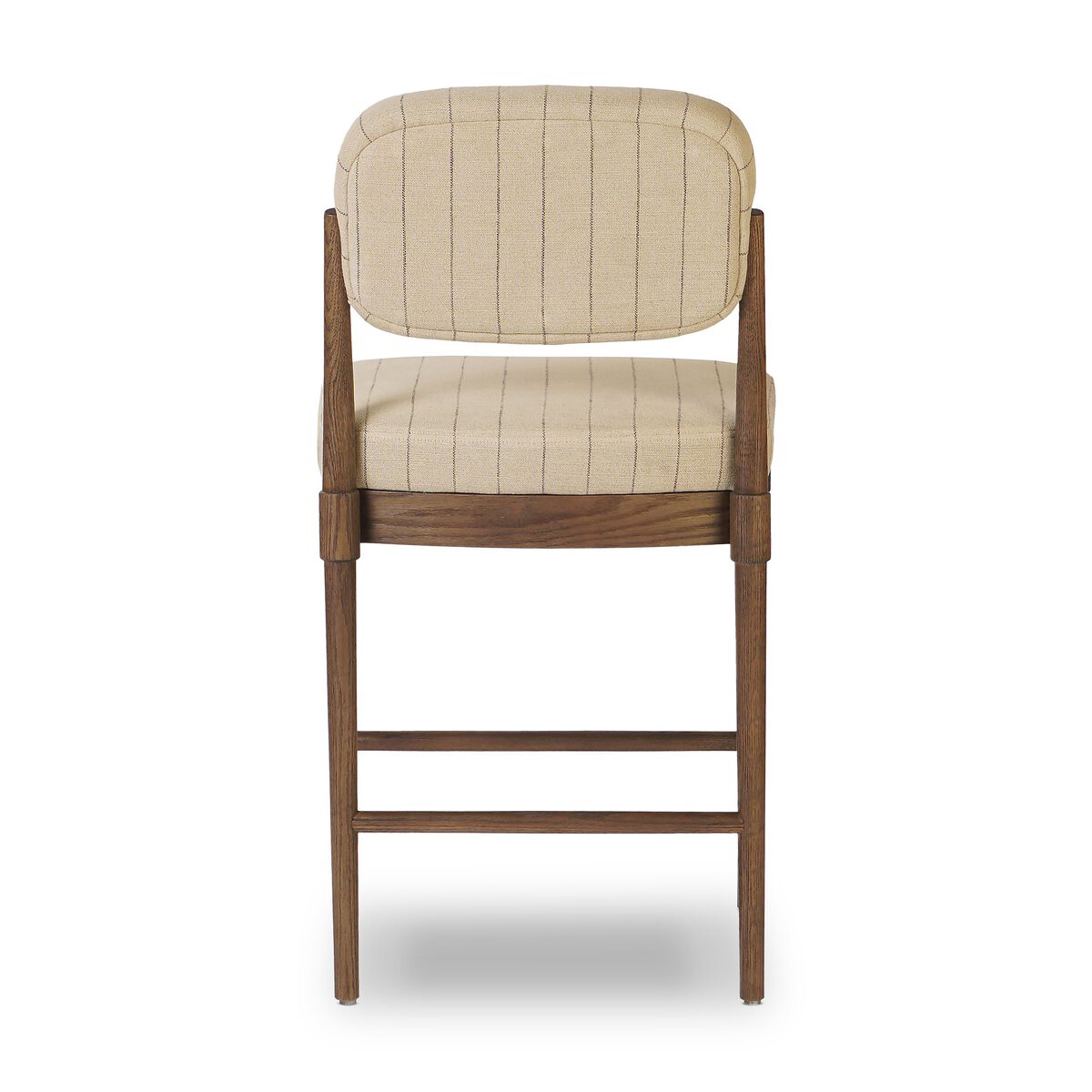 Back of Four Hands Esther Bar & Counter Stool in Lavon Flint on a white background at Addison West