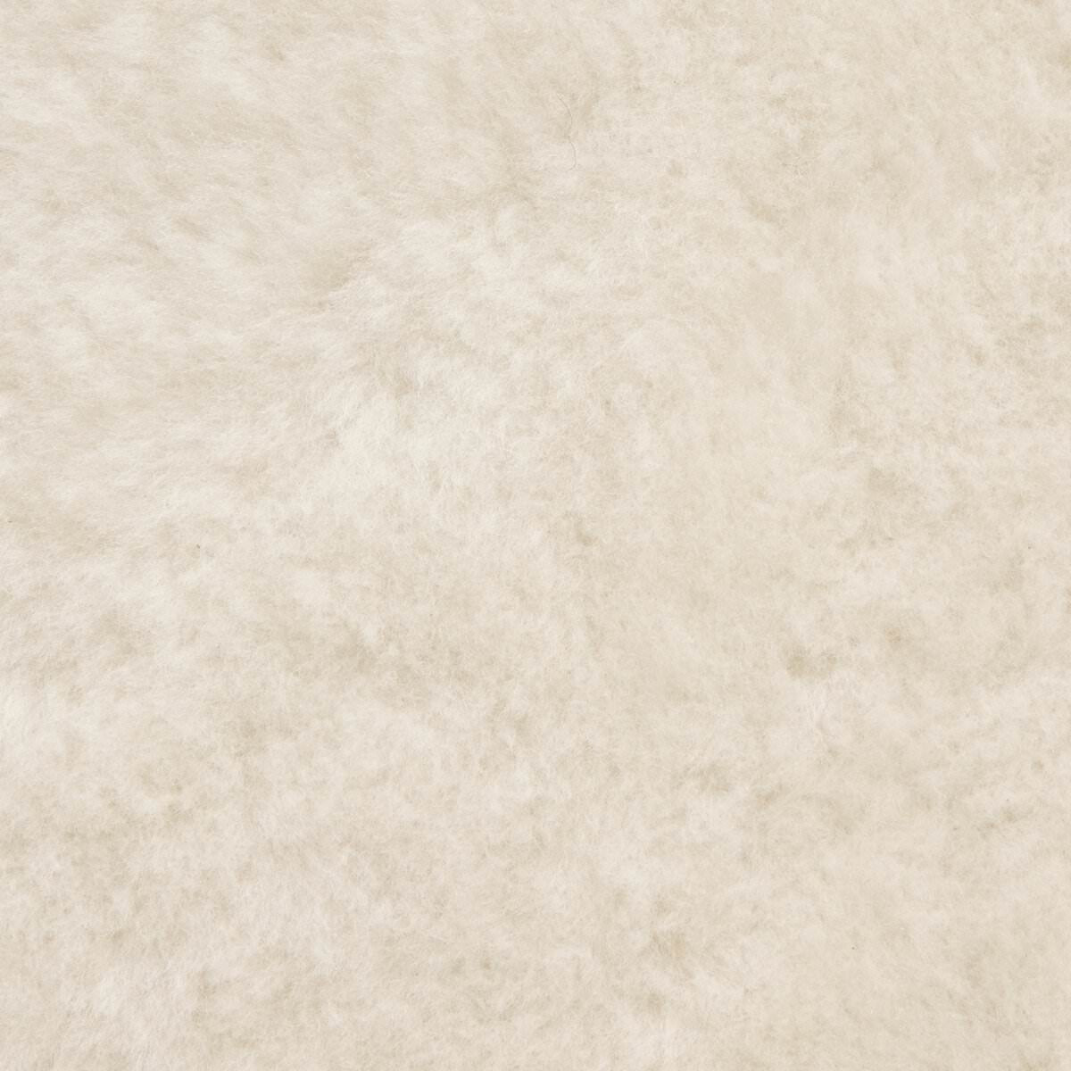 Close up of Four Hands Fabian Chair in Cream Shearling on a white background at Addison West