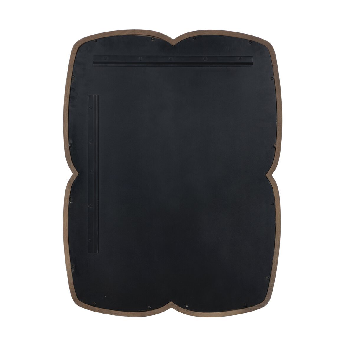 Back of Four Hands Floret Mirror in Cocoa Oak on a white background at Addison West