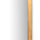 Close up of Four Hands Georgina Wide Mirror in Polished Brass on a white background at Addison West