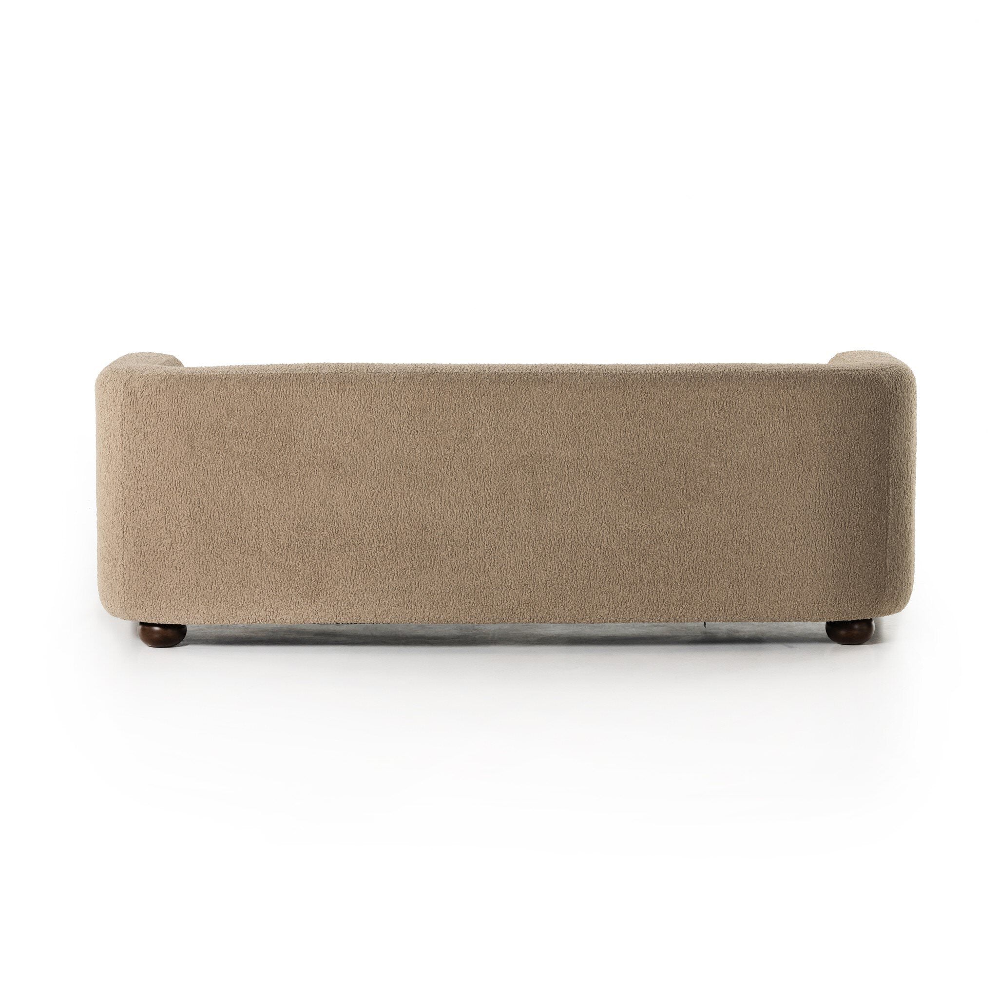 Four Hands Gidget Sofa in Sheepskin Camel on white background at Addison West.